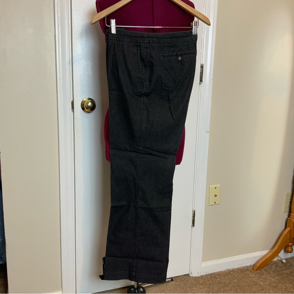 Madison Cameron Fit Denim Straight in Light Black Jeans 10 Petite